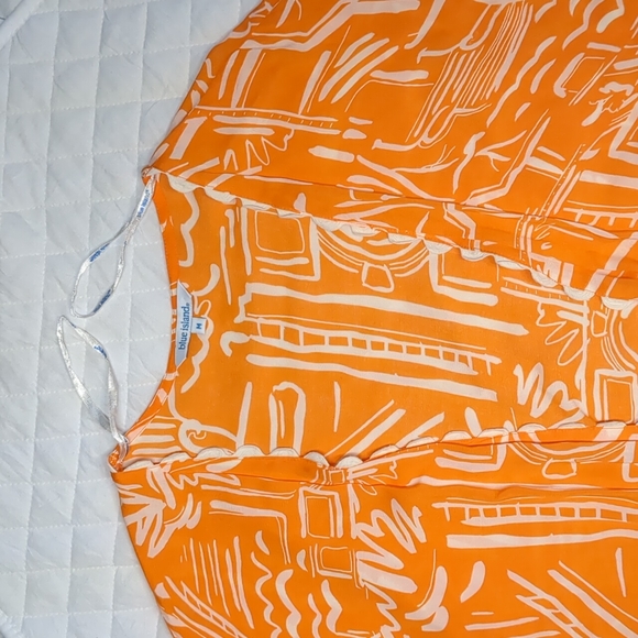 Blue Island Orange Duster dress/cover up - Picture 14 of 16